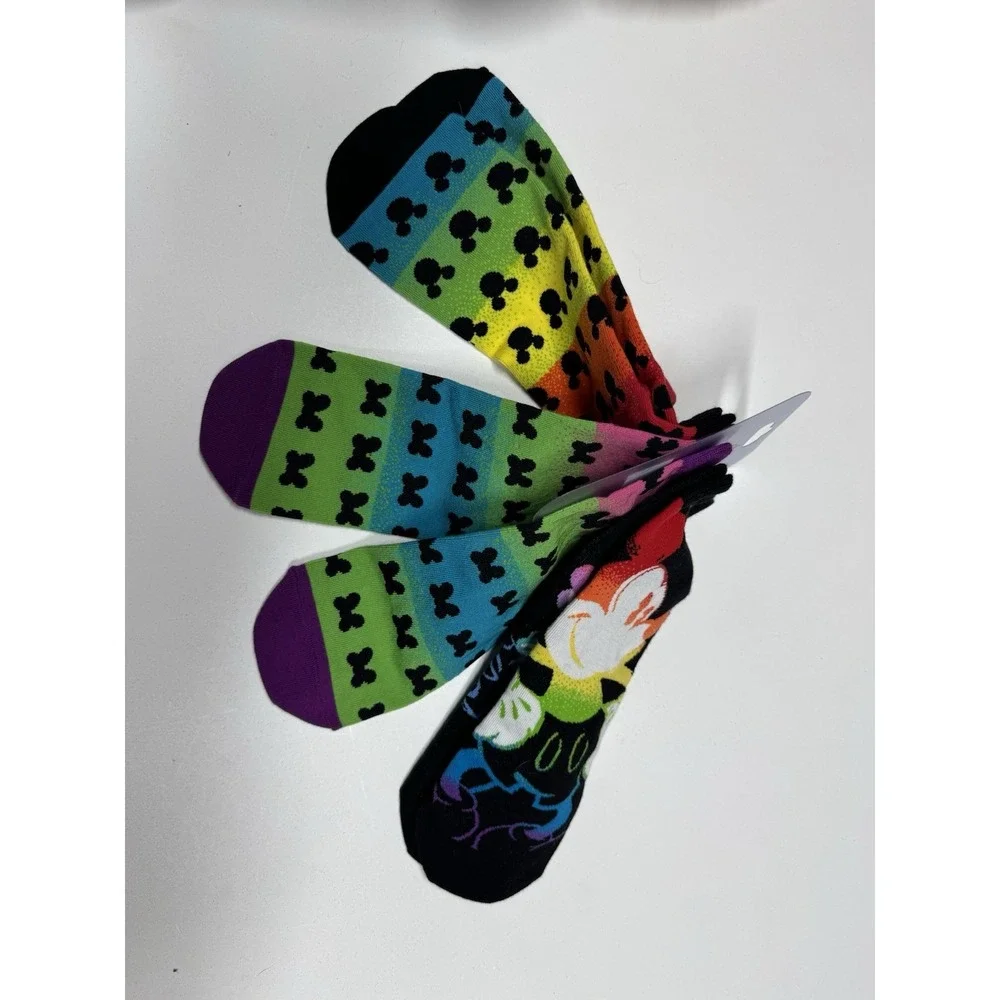 Disney Mickey Mouse Women's No Show Socks Size 5-10 New 3 Pairs